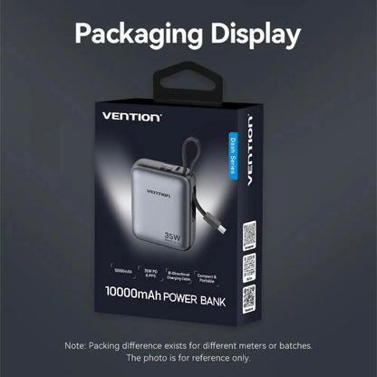 Vention 35W Mini Power Bank 10000mAh