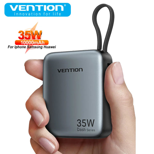 Vention 35W Mini Power Bank 10000mAh