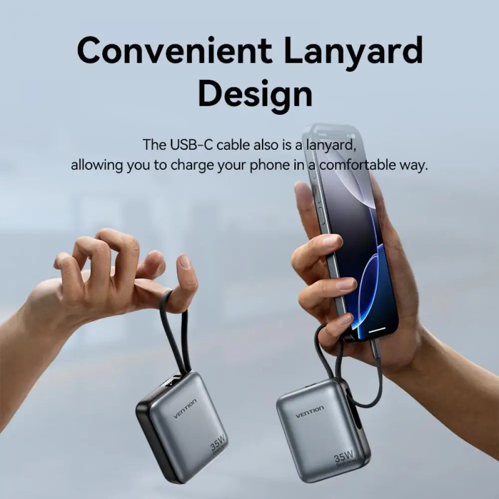 Vention 35W Mini Power Bank 10000mAh
