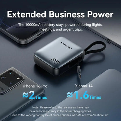 Vention 35W Mini Power Bank 10000mAh