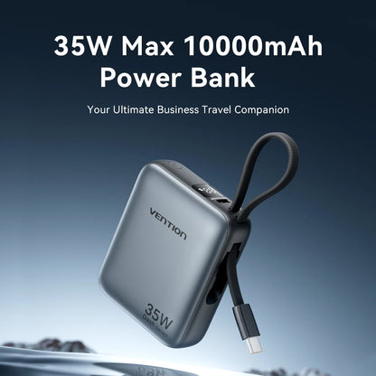 Vention 35W Mini Power Bank 10000mAh