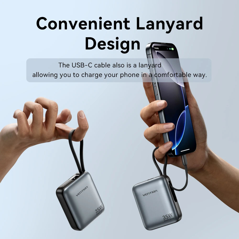 Vention 35W Mini Power Bank 10000mAh