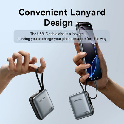 Vention 35W Mini Power Bank 10000mAh